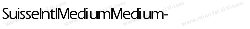 Suisse Intl Medium Medium字体转换